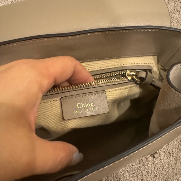 Like New Chloe Faye Leather Backpack Shoulder Bag Suede shoes purse - Picture 11 of 12